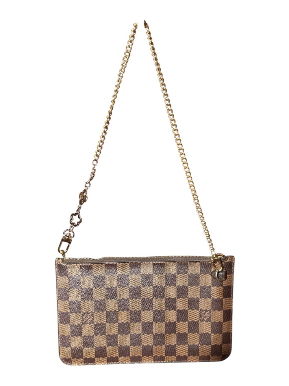 Authentic Louis Vuitton Neverfull Demier Pouch With Ring Conversion. - Picture 12 of 13